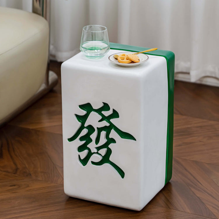 Mahjong Inspired Small Side Table