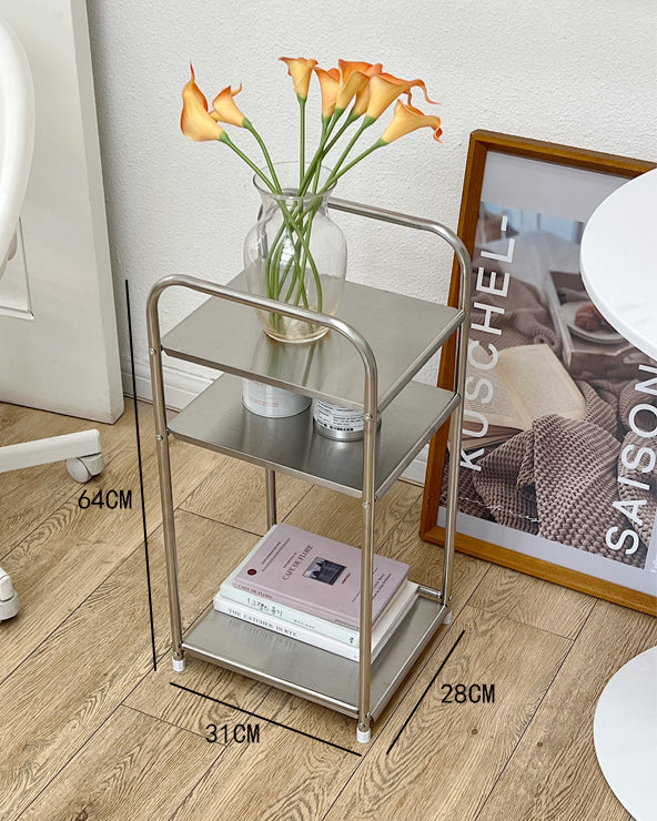 Vintage-Style Floor Storage Rack