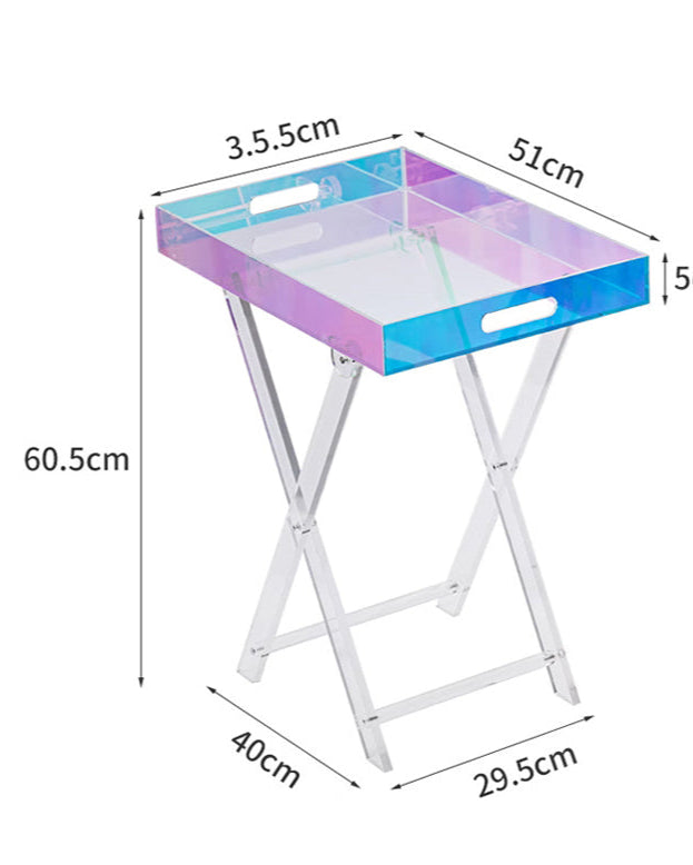 Foldable Acrylic Side Table