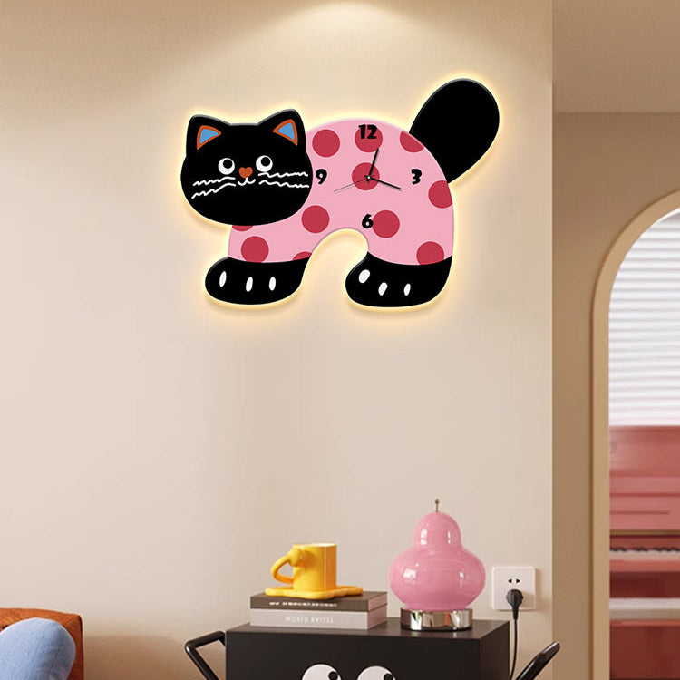 Cat Shaped Wall Clock