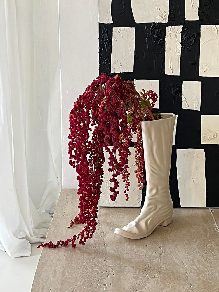 Boots Shaped Ceramic Vase