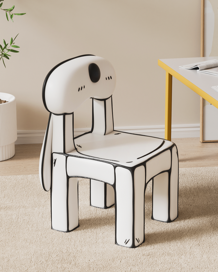 3D Cartoon Dog Chair