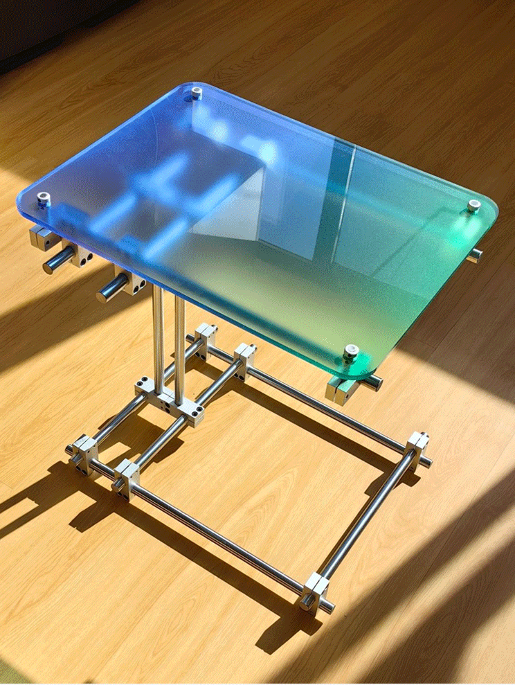 Gradient Acrylic Side Table