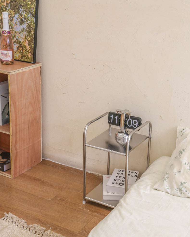 Vintage-Style Floor Storage Rack
