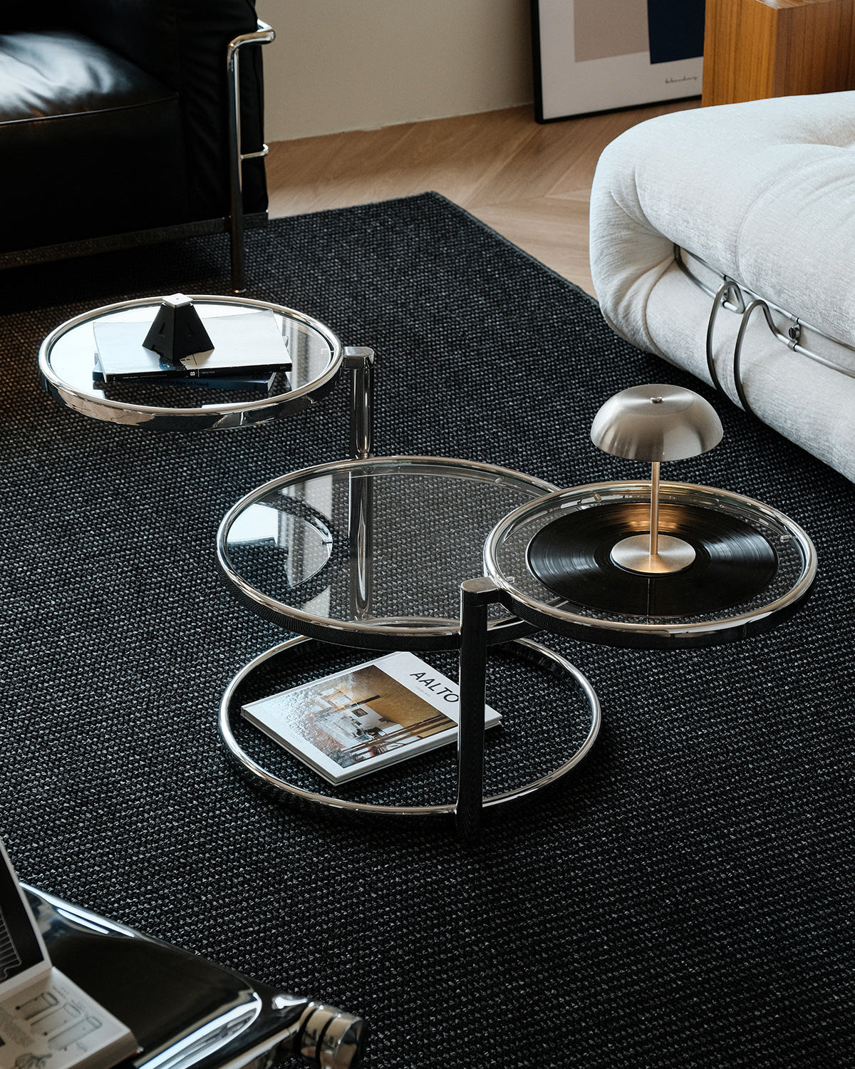 Rotating Round Coffee Table