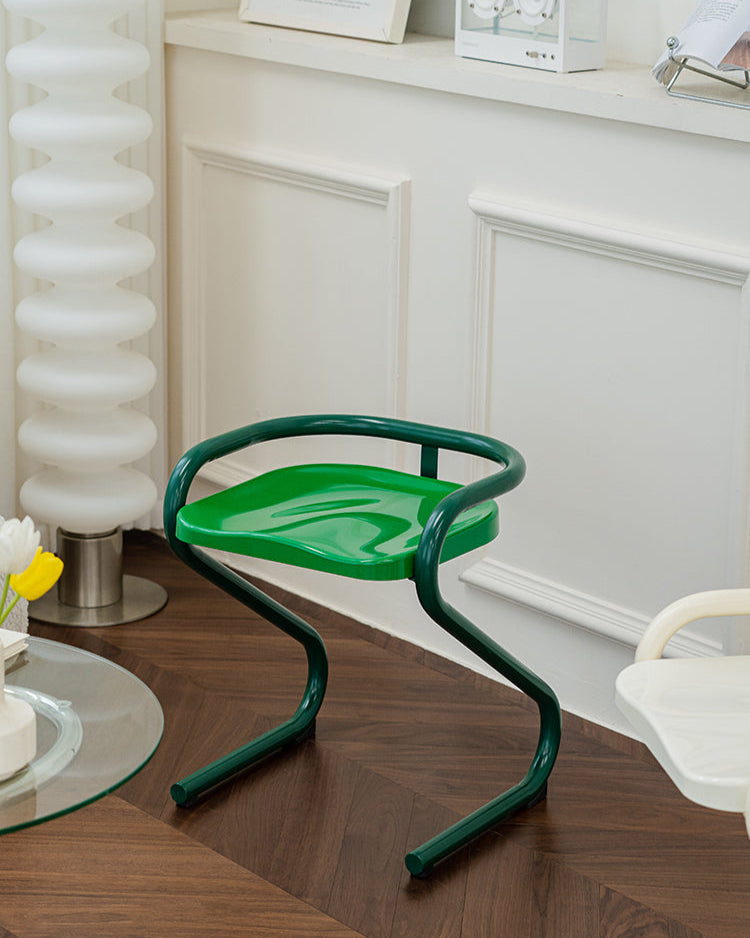 Stylish 2 Tone Color Stool Dining Chair