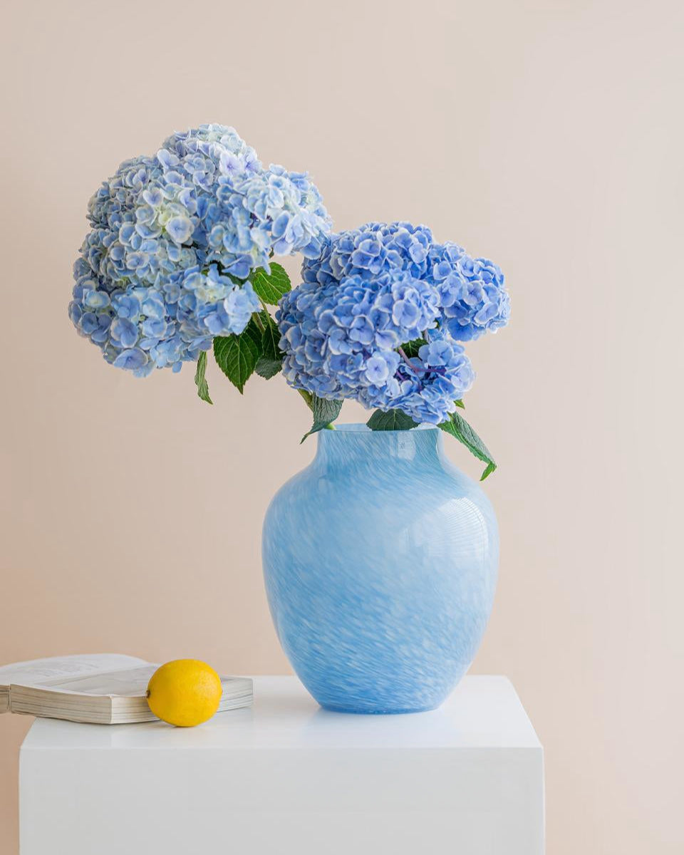Foggy Handcrafted Glass Vase
