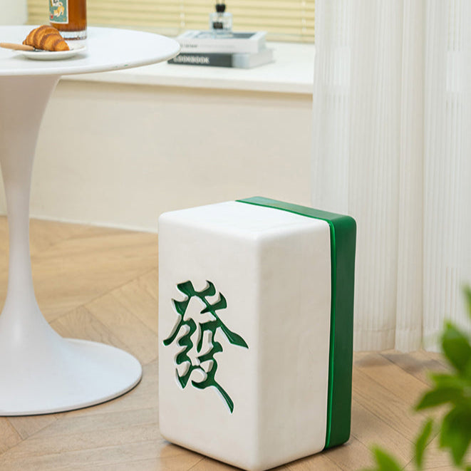 Mahjong Inspired Small Side Table