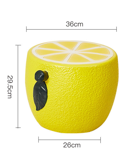 Refreshing Lemon Shaped Side Table