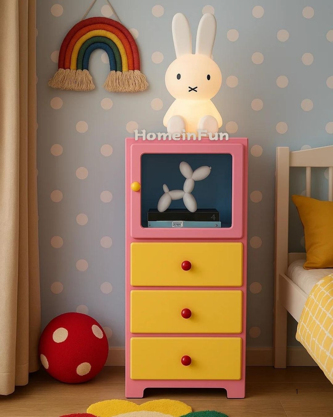 Pastel Cabinet Storage Dresser