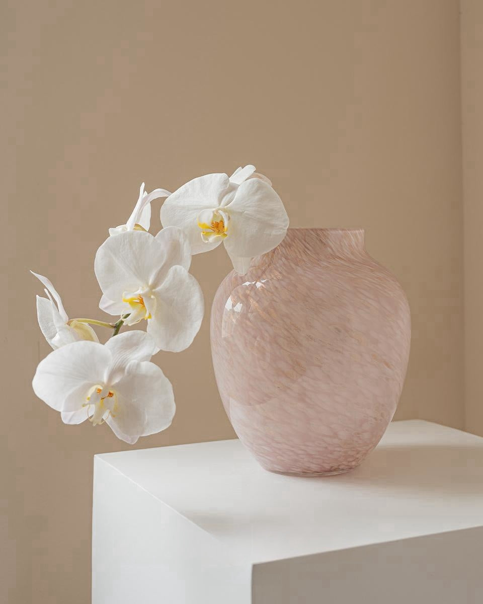 Foggy Handcrafted Glass Vase