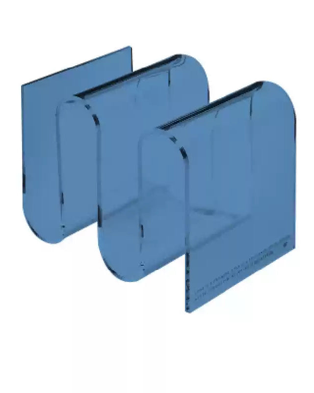 Curved Acrylic Side Table End Table