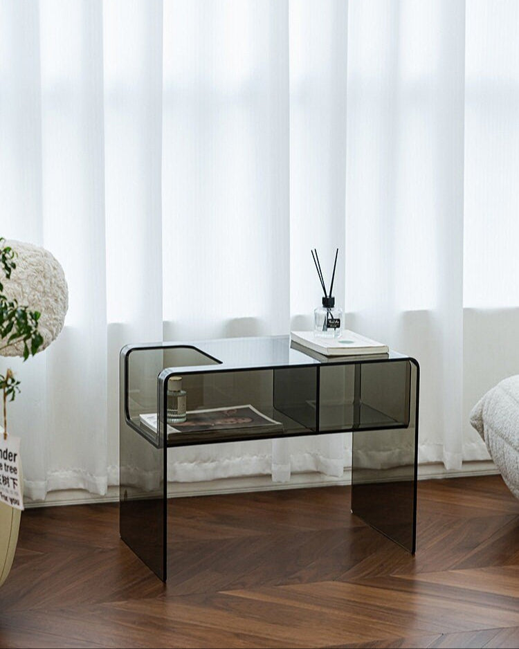 2 Way Acrylic Side Table Coffee Table - HomeinFun