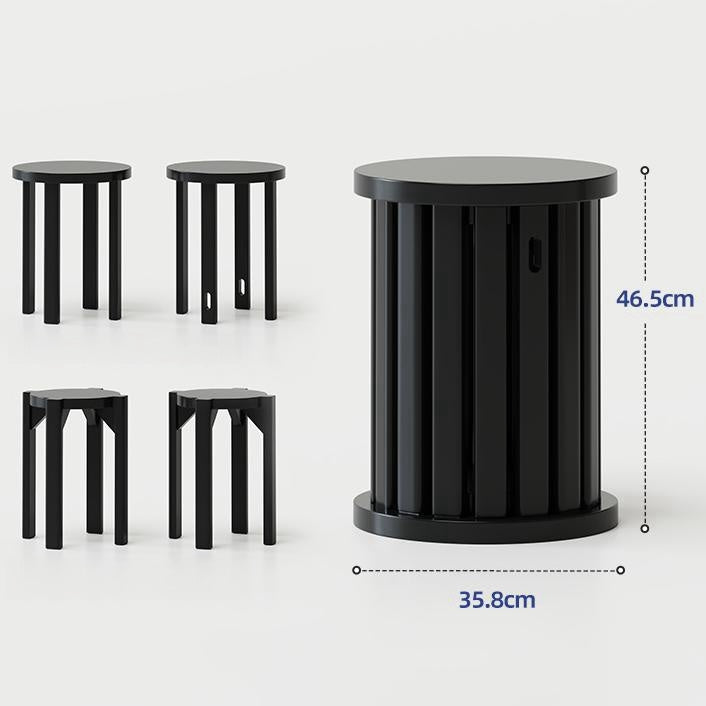 4-in-1 Stackable Stools Side Table