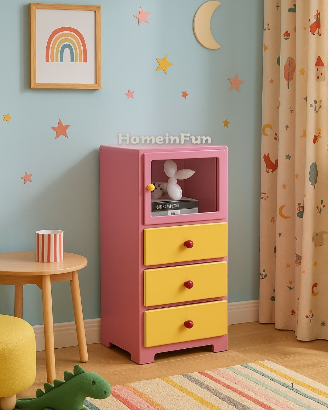 Pastel Cabinet Storage Dresser