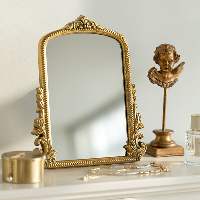 Gold Carved Vanity Mirror
