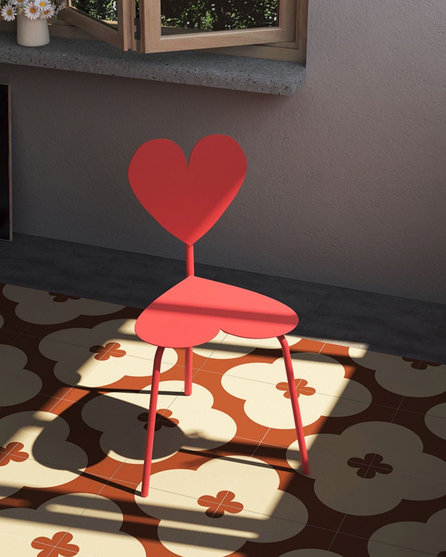 Heart Shaped Dinning Chair