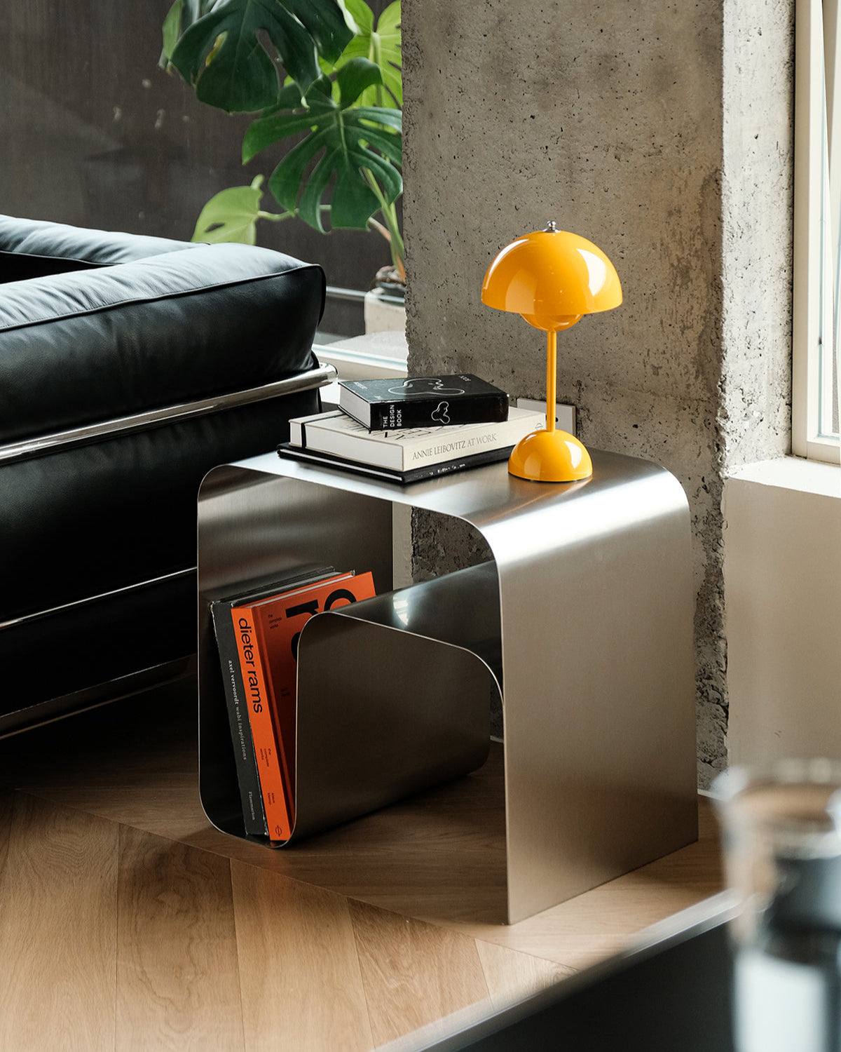 Modern Stainless Steel Side Table