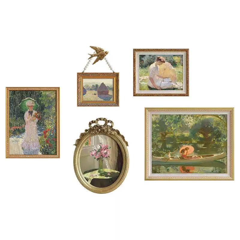 Vintage French Wall Painting Set