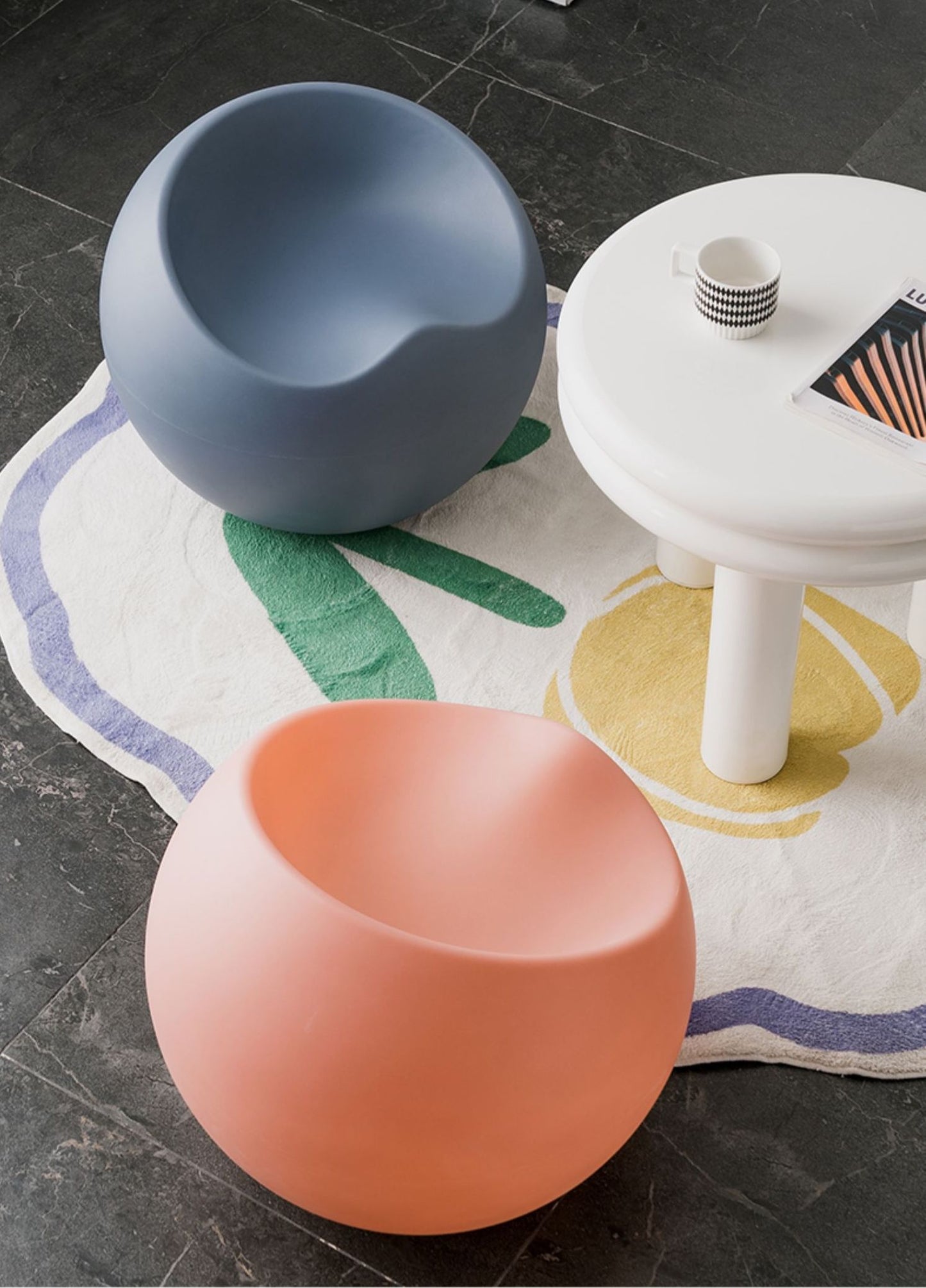 Apple Shaped Stool Chair