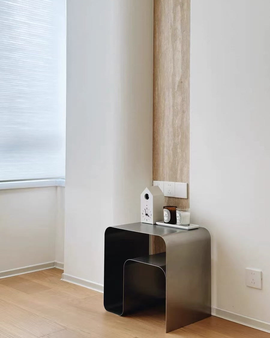 Modern Stainless Steel Side Table