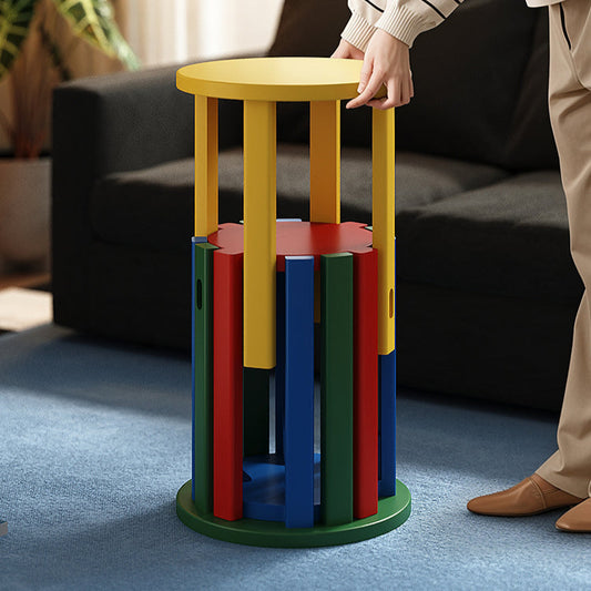 4-in-1 Stackable Stools Side Table