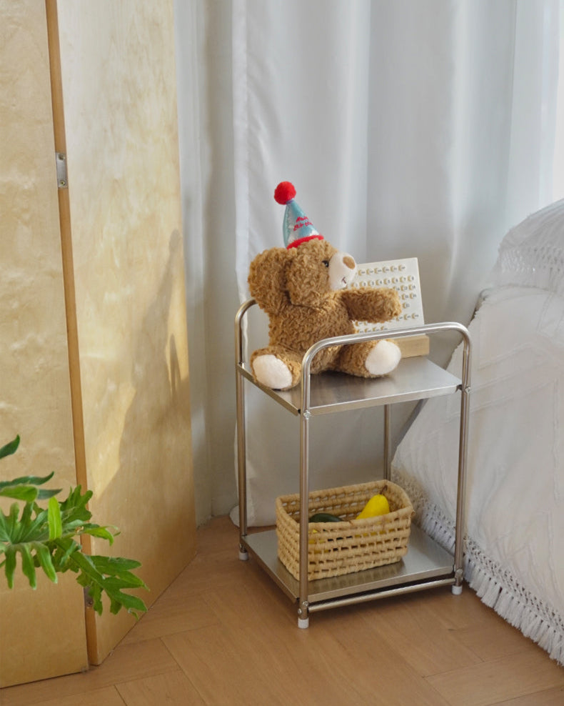 Vintage-Style Floor Storage Rack