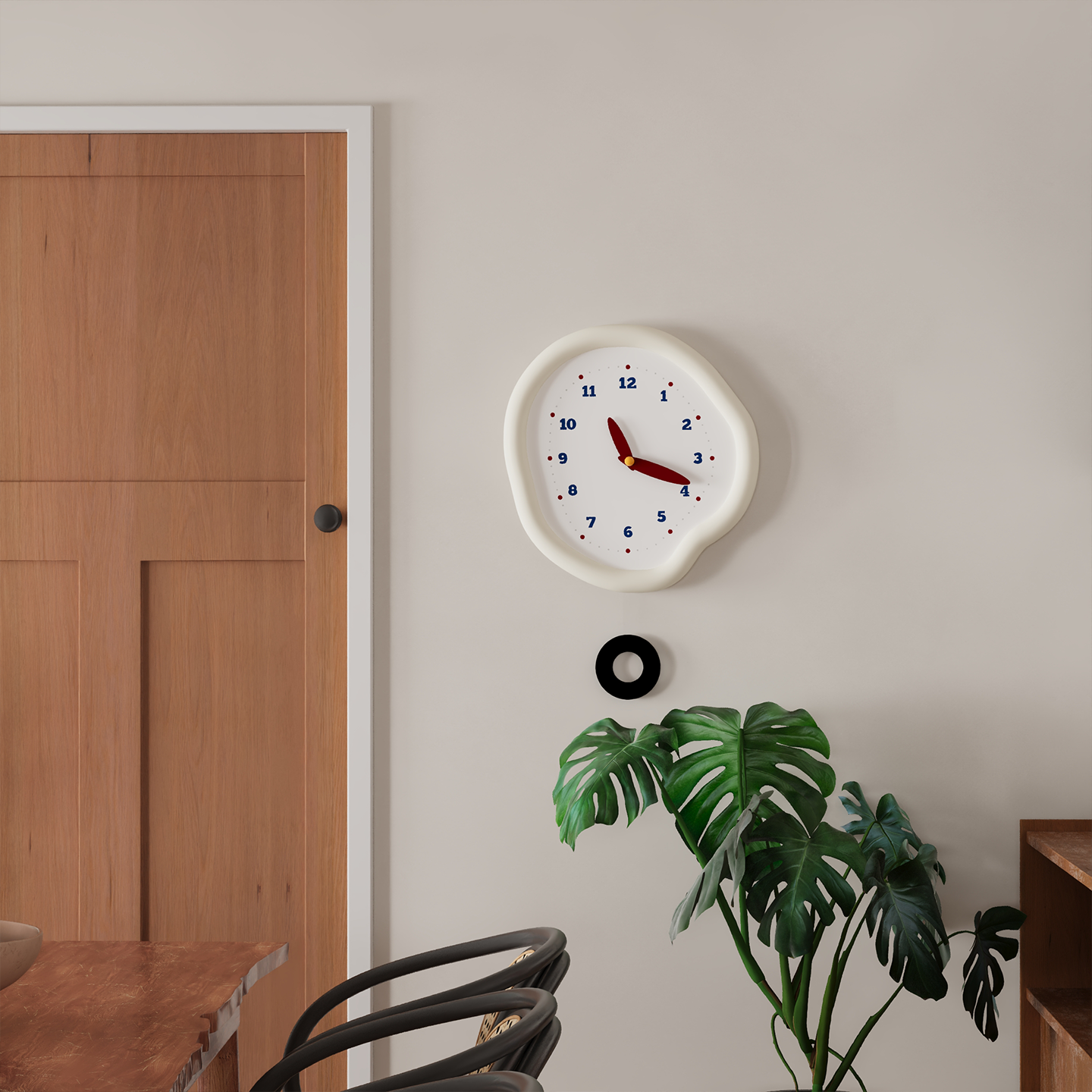 Asymmetrical Drip Clock