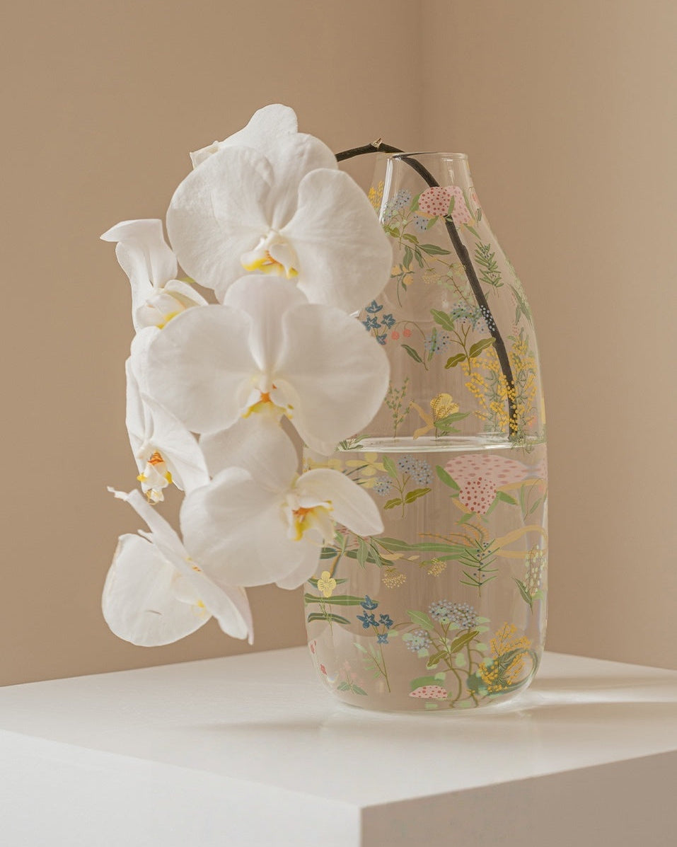 Transparent Glass Flower Vase