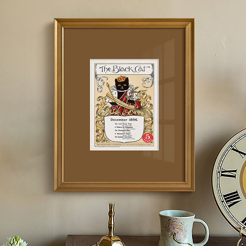 Retro Poster Cat Wall Art