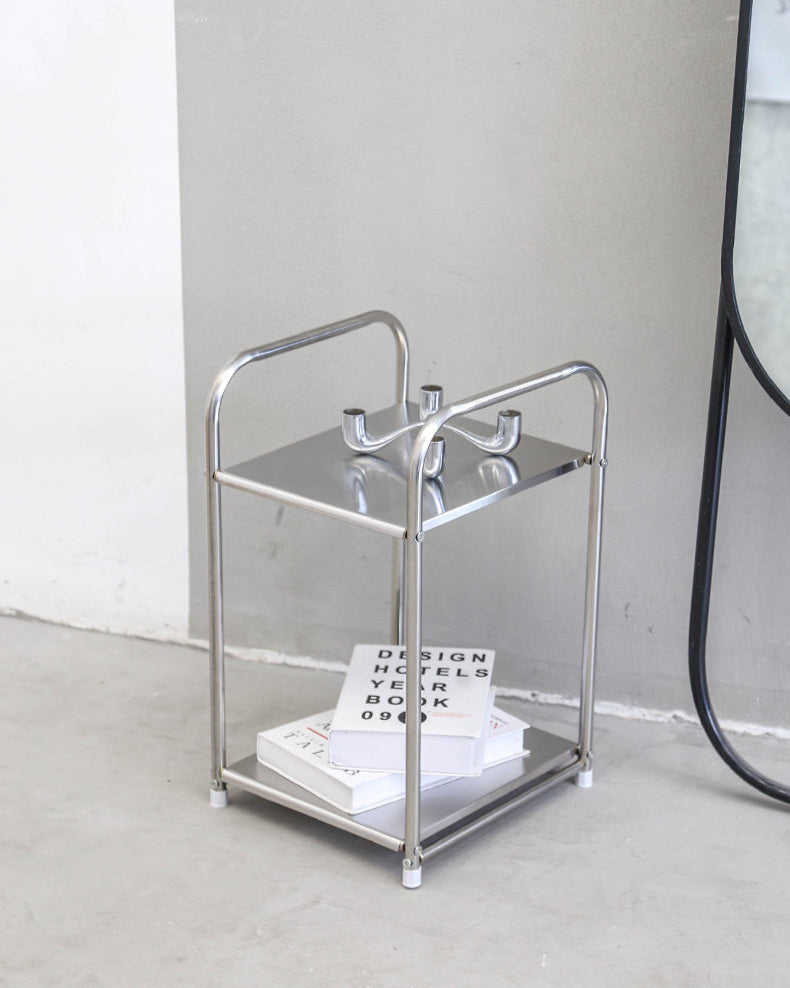 Vintage-Style Floor Storage Rack