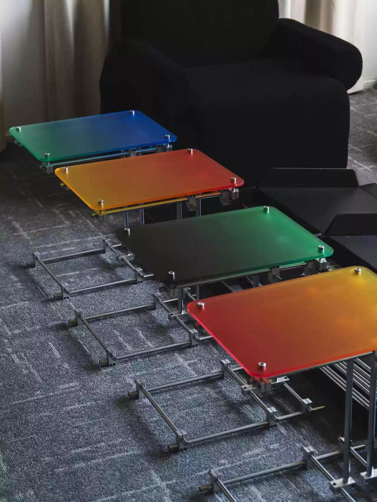 Gradient Acrylic Side Table