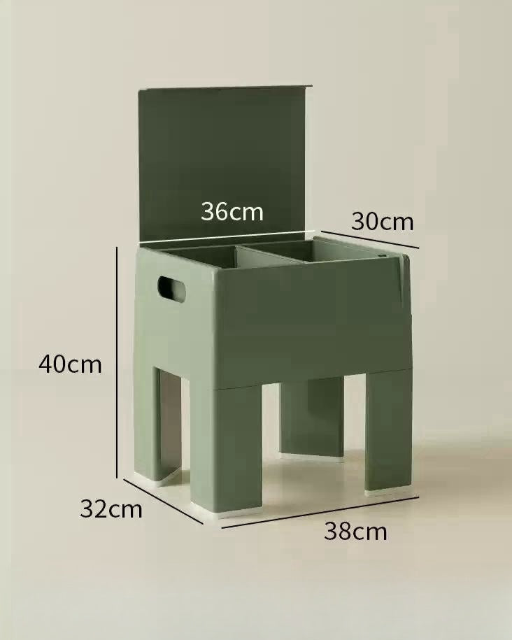 Playful Storage Stool Side Table