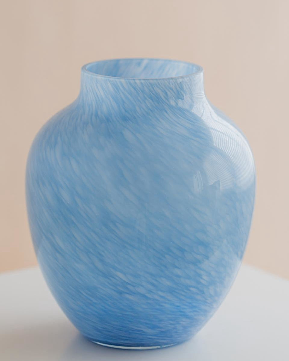 Foggy Handcrafted Glass Vase