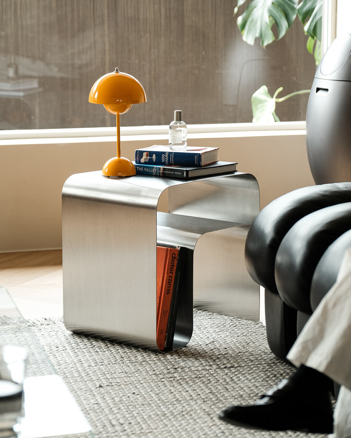 Modern Stainless Steel Side Table