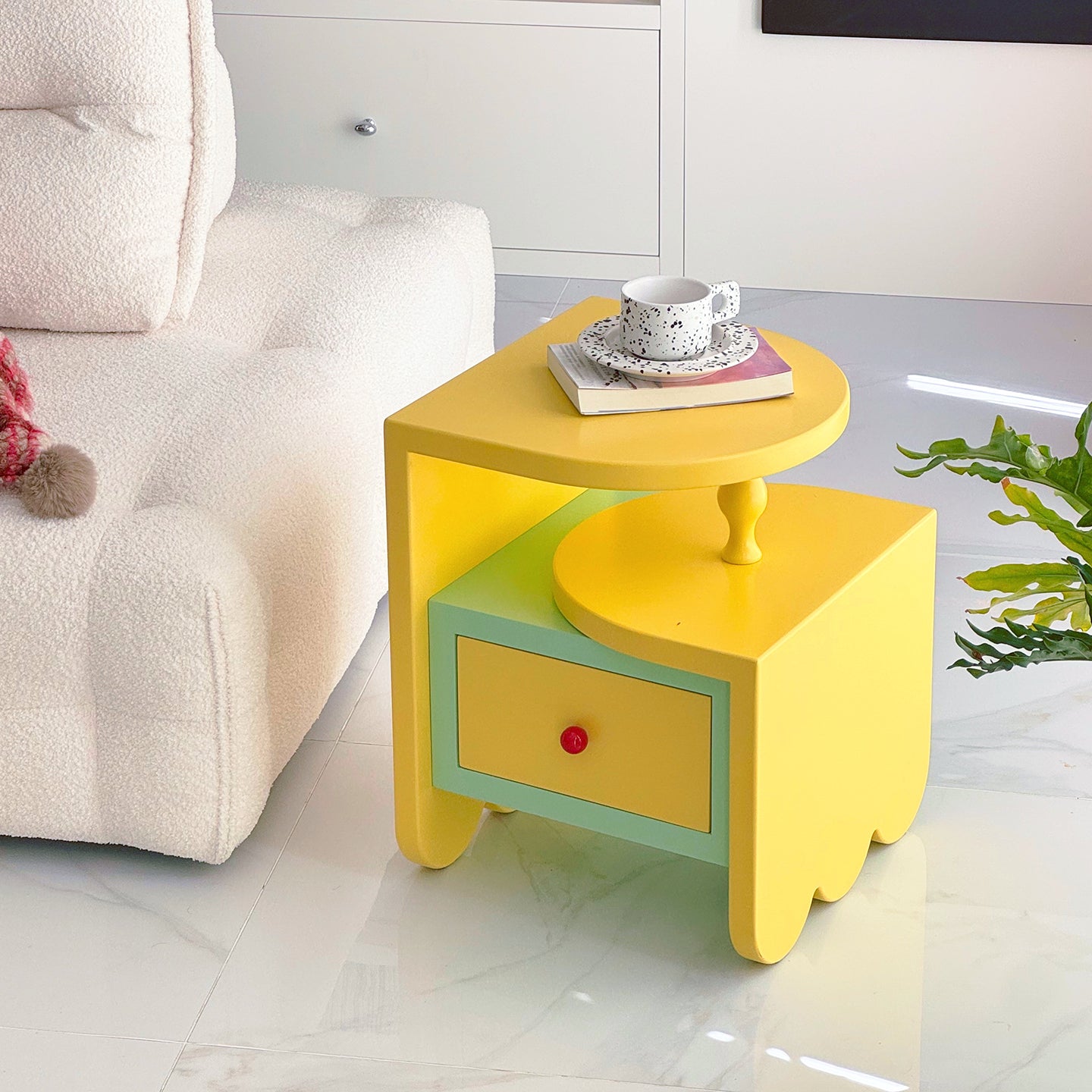 Pop Color Wood Nightstand
