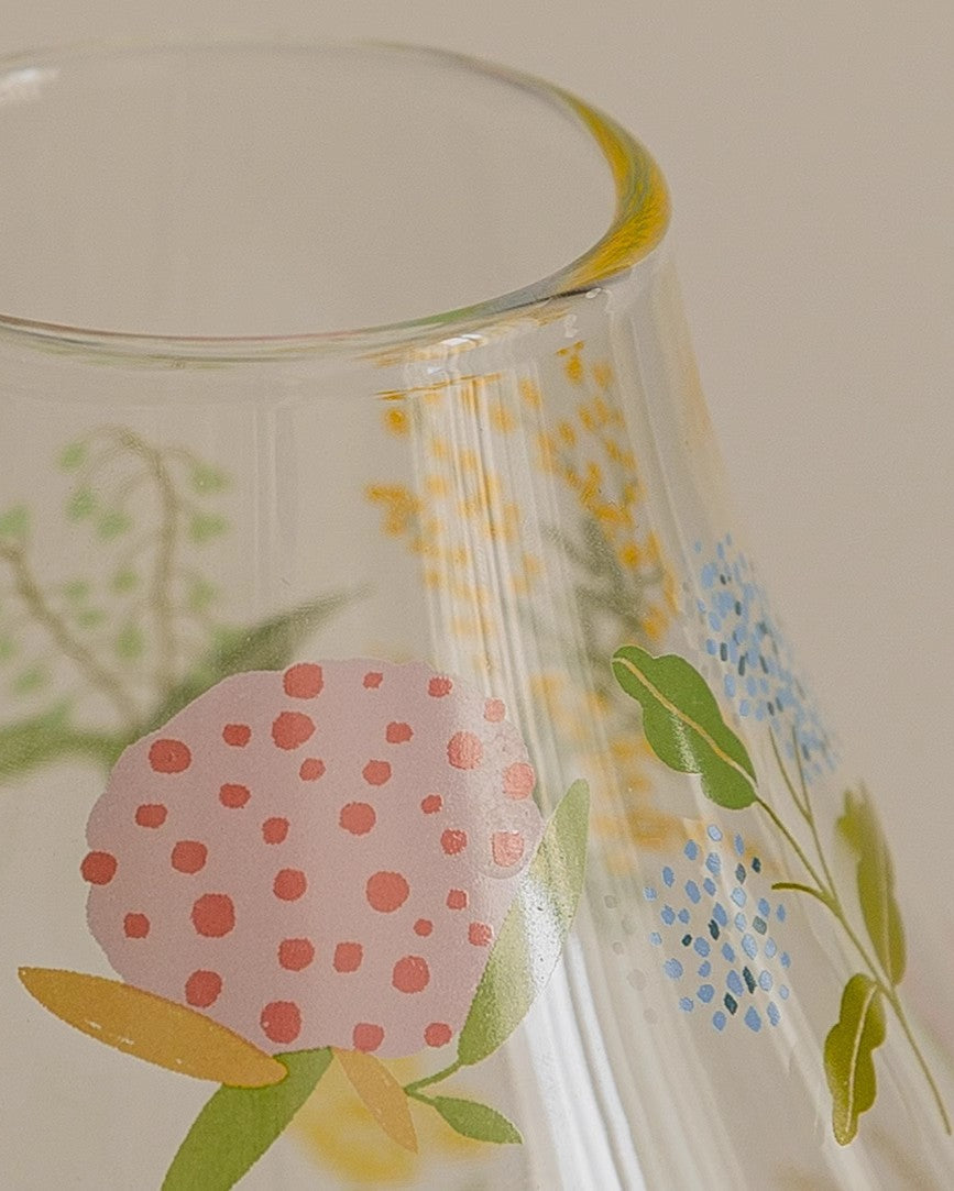 Transparent Glass Flower Vase