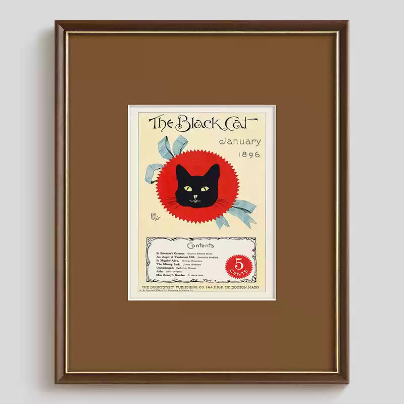Retro Poster Cat Wall Art