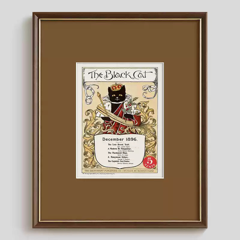 Retro Poster Cat Wall Art