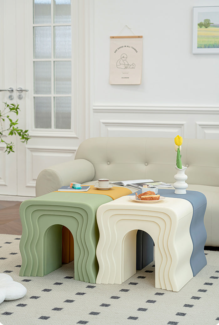 Wave Pattern Side Table