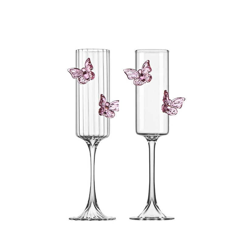 Butterfly Wine Glass Set