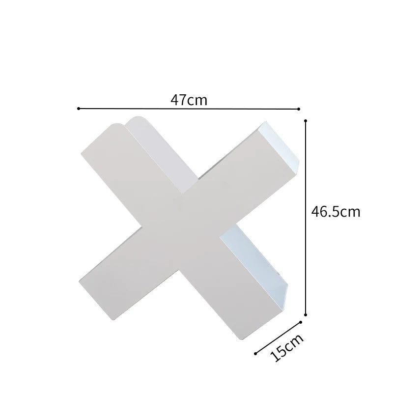 X-Shaped Metal Bookshelf