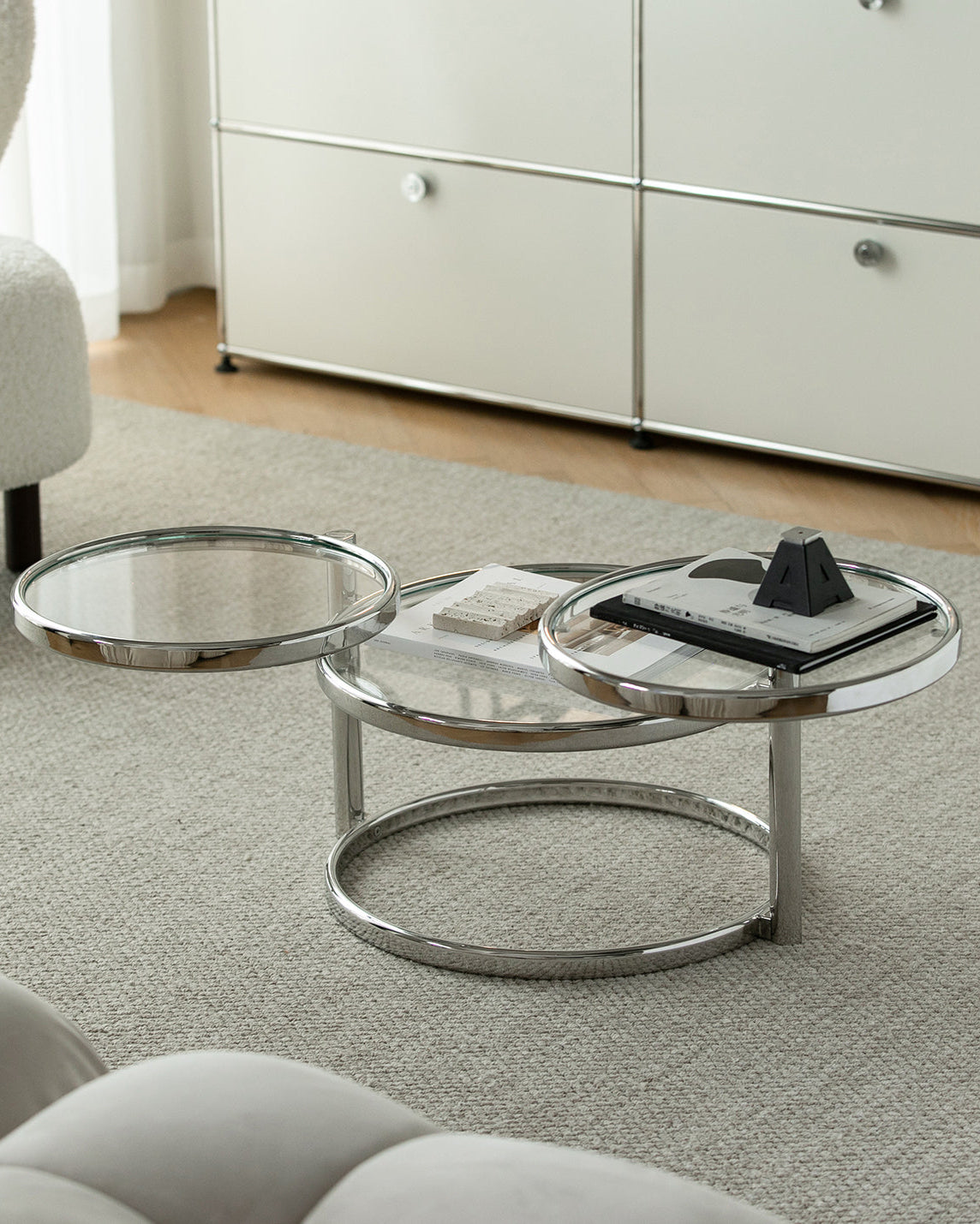 Rotating Round Coffee Table