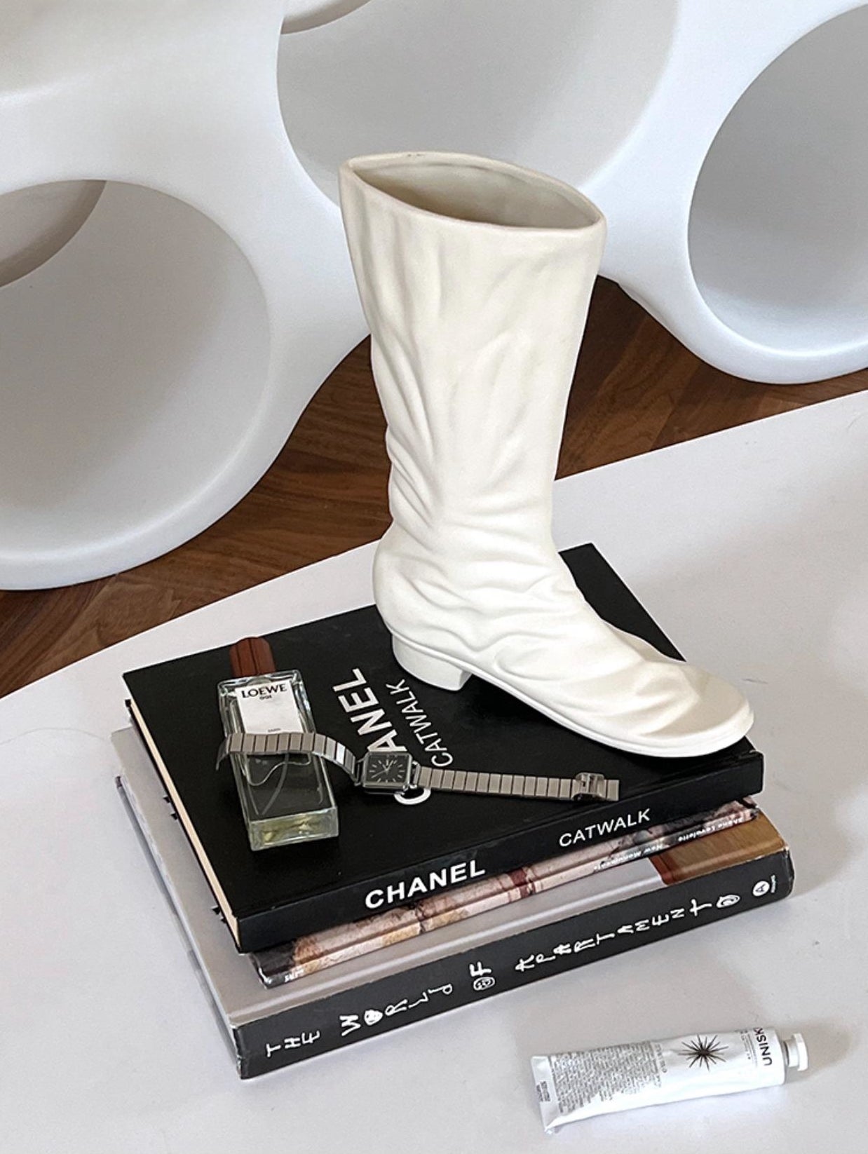 Boots Shaped Ceramic Vase