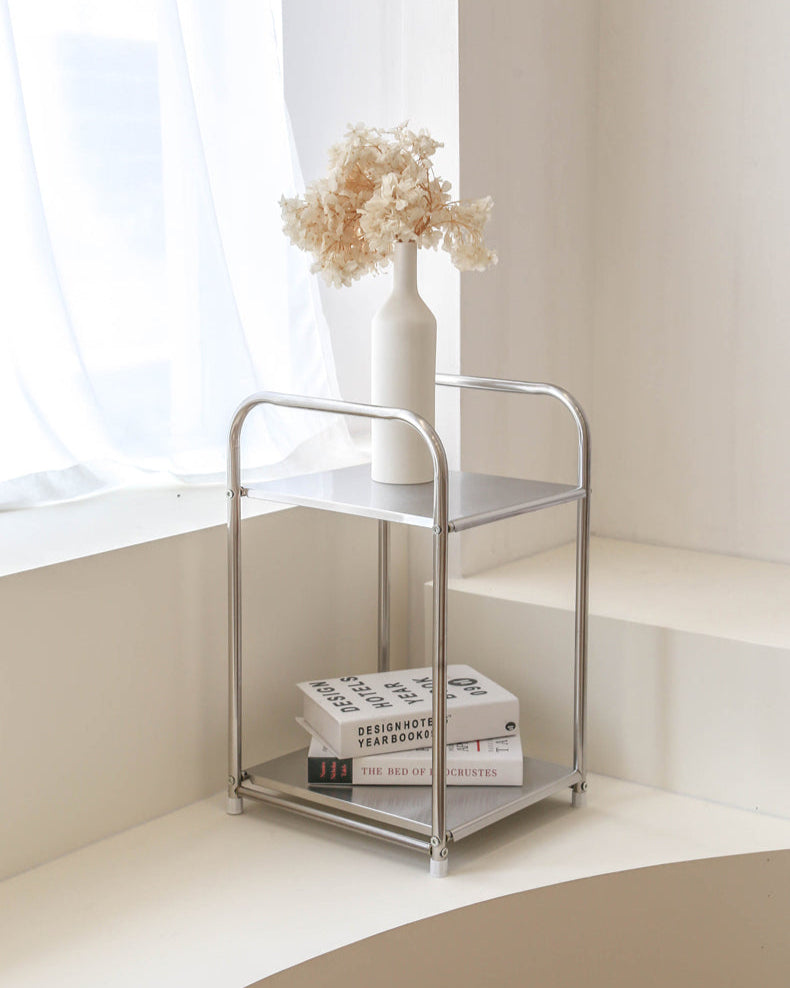 Vintage-Style Floor Storage Rack