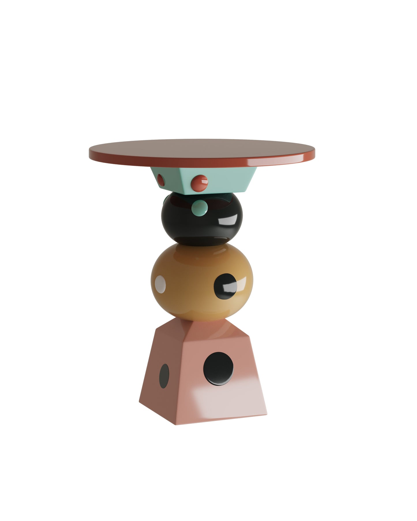 Dotted Geometry Side Table