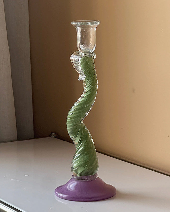Vintage Iridescent Candle Holder