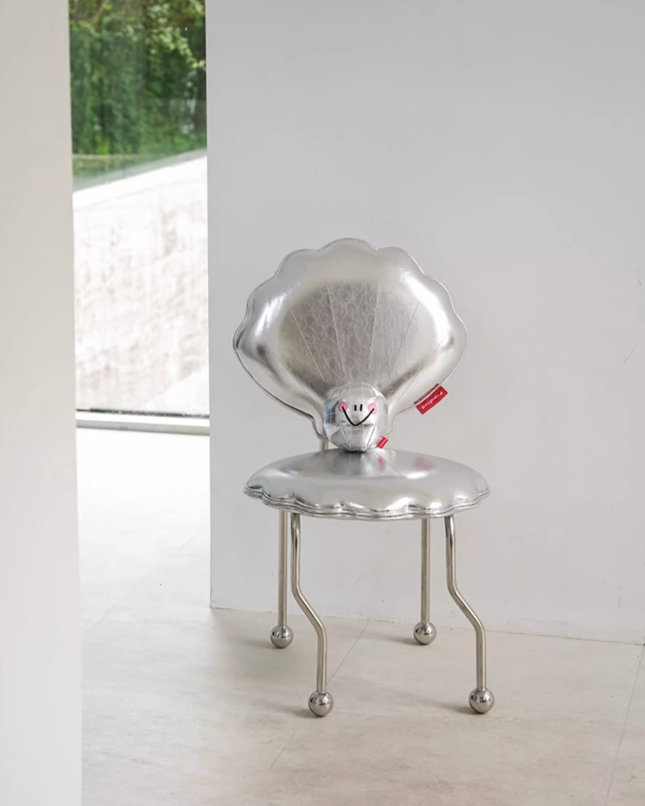 Shell Chair with Pearl Cushion