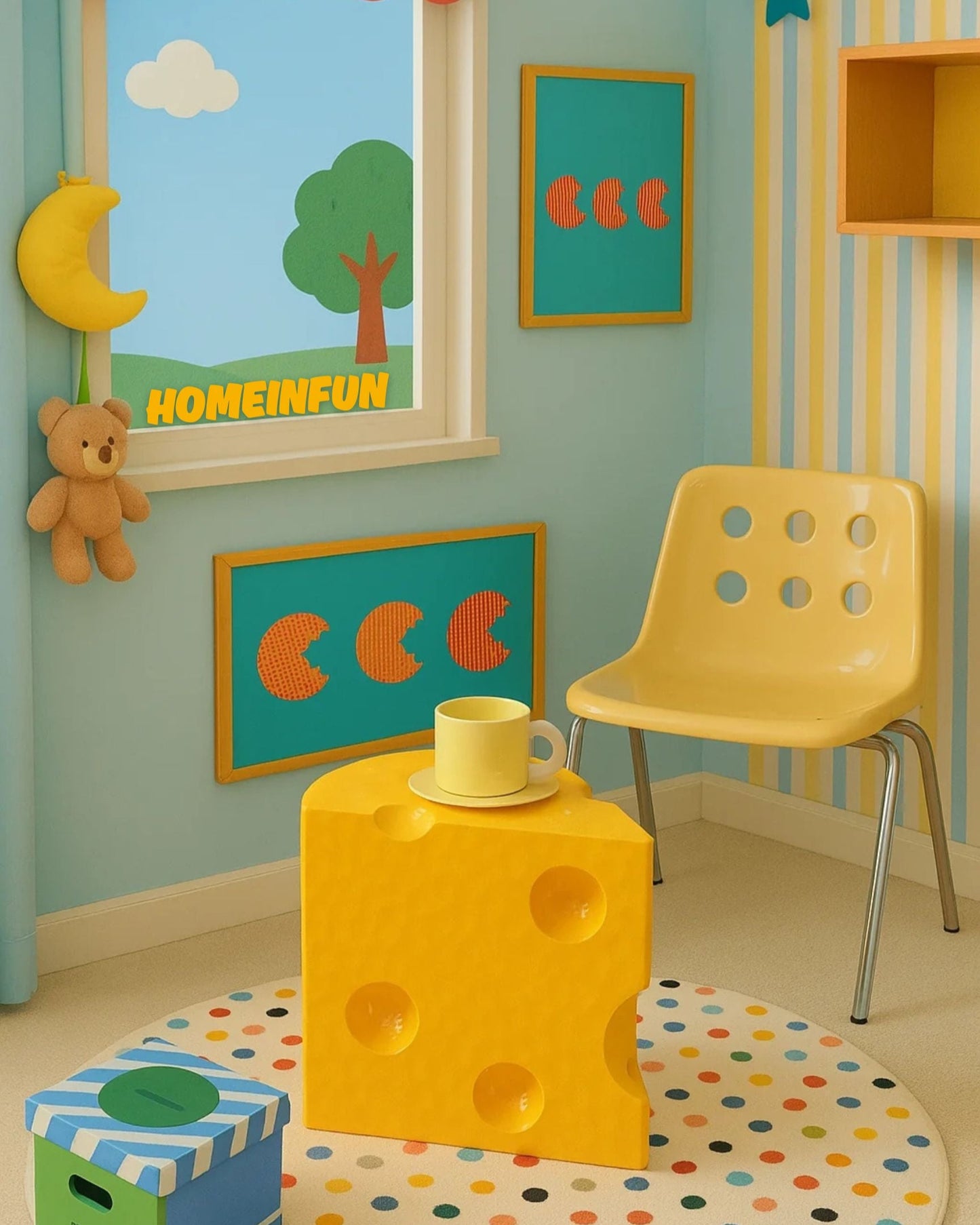 Creative Cheese Side Table Stool