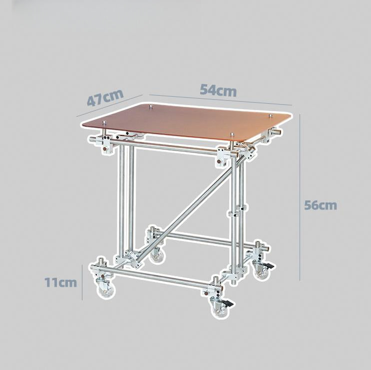 Vintage Coral Acrylic Side Table